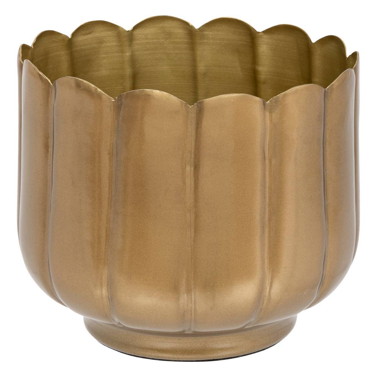 Atmosphera - Cache pot pétal "The floral" D15cm or - Atmosphera Créateur d'intérieur - Image 1