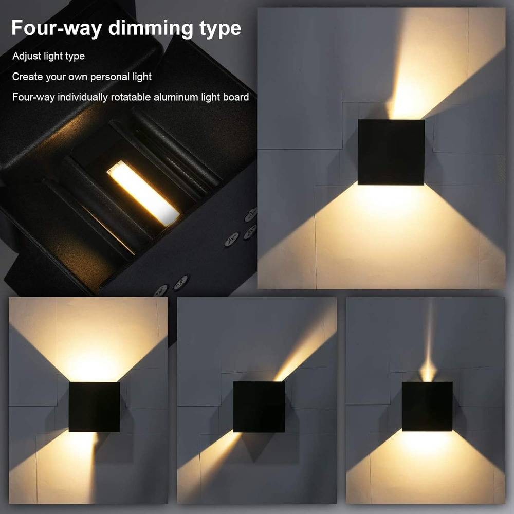 4 Pcs Applique Murale LED Ext/Int -IntiMeg - Image 5