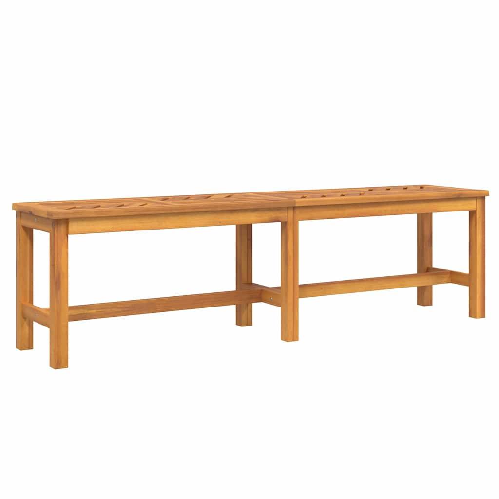 Ensemble de salle à manger jardin bois d'acacia massif huilé marron 150 x 90 x 74 cm (6 pièces), Poids :71kg - PANGIVO - Image 6