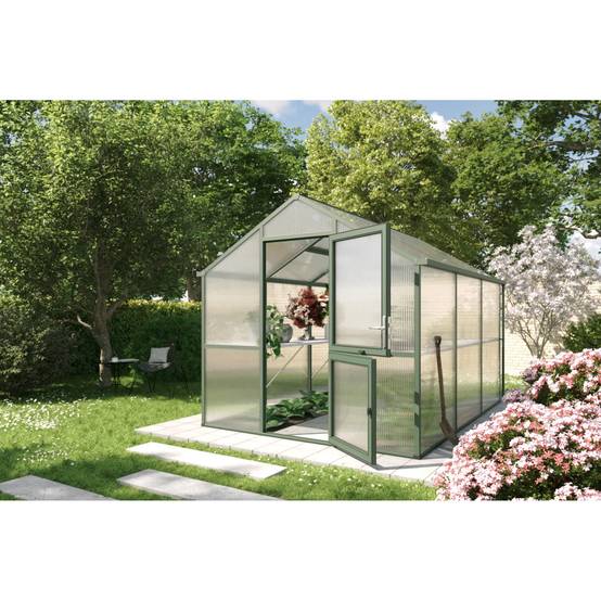 Serre de jardin 7,53m² KGT Iris III, Vert - Image 3
