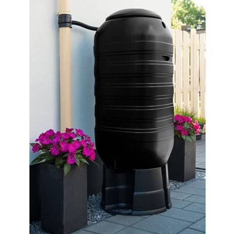 Récupérateur d'eau de pluie colonne 250 litres, Couleur Beige, Socle Avec socle - Image 4