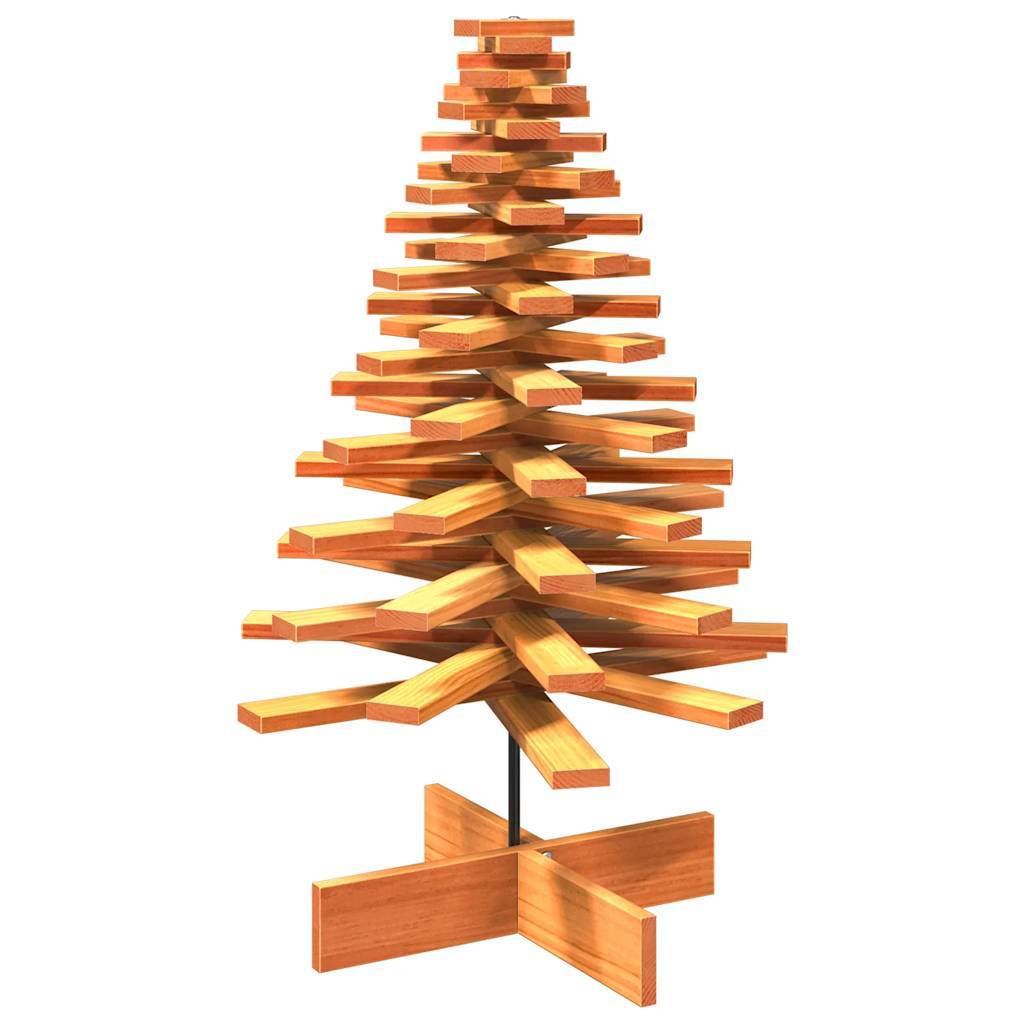 Maison Chic - Sapin de Noël | Arbre de Noël en bois pour décoration 100 cm bois de pin massif Maison Chic - Image 1