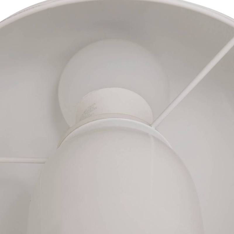 Lampe champignon H24,5 cm Lito métal blanc Atmosphera - Image 2