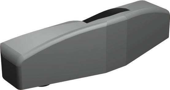 Demi sabot en nylon pour porte de garage articulée longueur 120mm - MANTION - 1012N - Image 1
