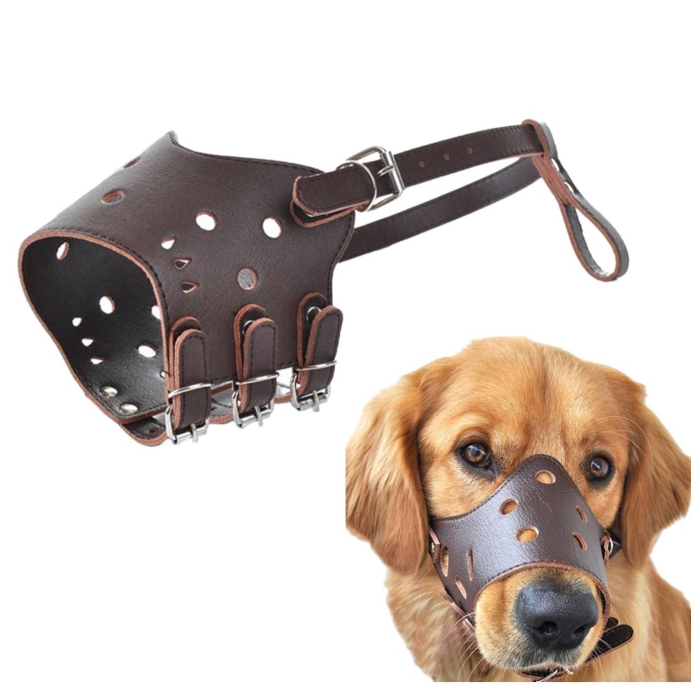 Muselière en cuir pour chien xl - IntiMeg - Image 1