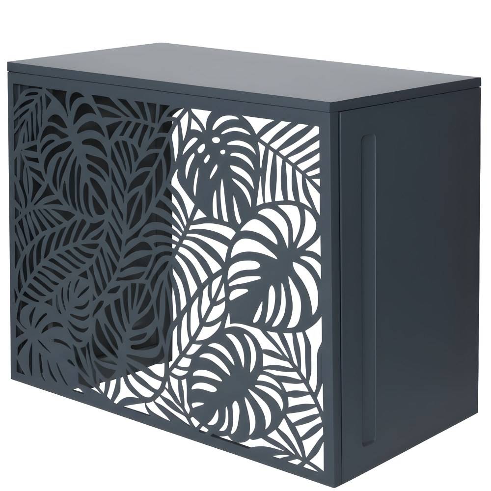 Cache climatiseur extérieur en acier galvanisé décoratif 105x90 cm Unité Anthracite