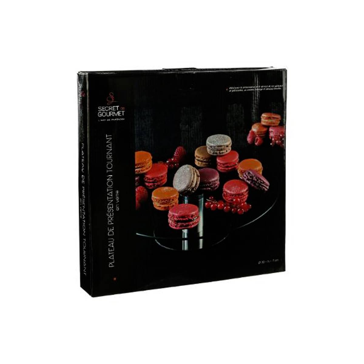 Plateau tournant en Verre et Inox D 30 cm - Image 4