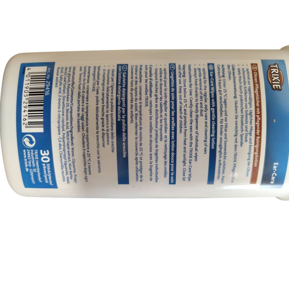 Trixie - Trixie - 30 Lingettes de soin pour les oreilles pour animaux - Image 3