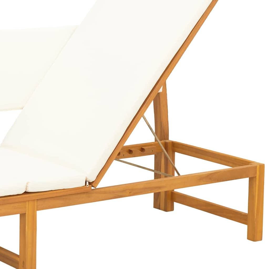 PANGIVO - Transat bois d'acacia massif huile naturelles 200 x 57 x 75 cm, Poids :26.5kg - PANGIVO - Image 9