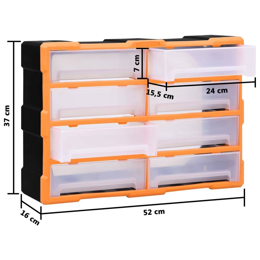 Helloshop26 - Organisateur multi-tiroirs avec 8 grands tiroirs 52 cm - Image 6