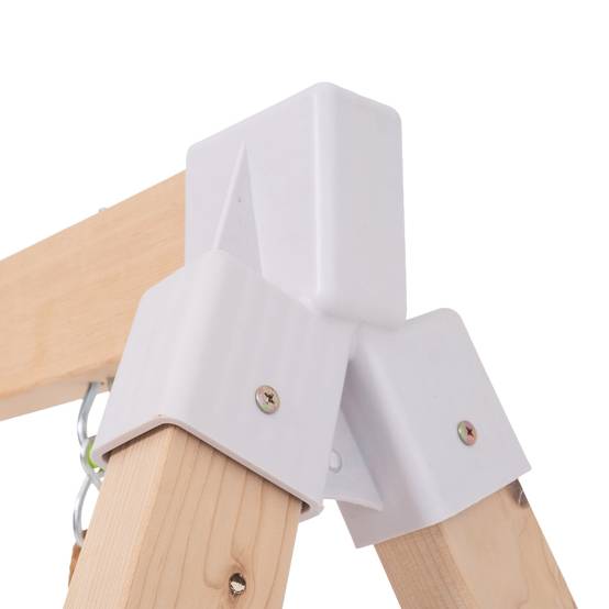 Maisonnette modulable sur pilotis avec balcon, glissière et deux balançoires BASILIC en bois FSC® - Image 5