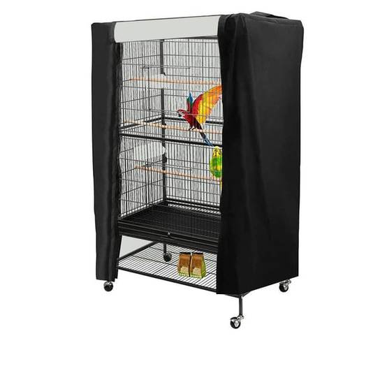 IntiMeg - Housse de protection anti-poussière pour cage à oiseaux, pare-soleil et housse imperméable, accessoires pour cage à oiseaux(80x54x120cm)-Lytech - Image 1