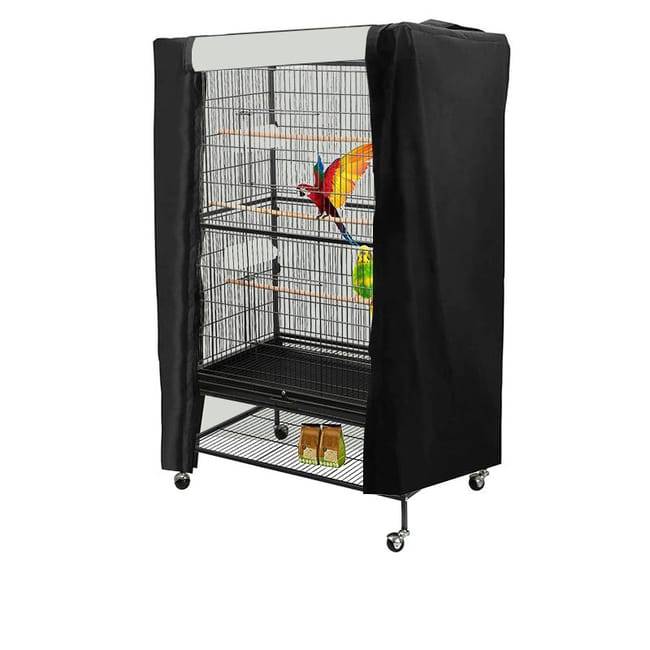 IntiMeg - Housse de protection anti-poussière pour cage à oiseaux, pare-soleil et housse imperméable, accessoires pour cage à oiseaux(80x54x120cm)-Lytech - Image 1