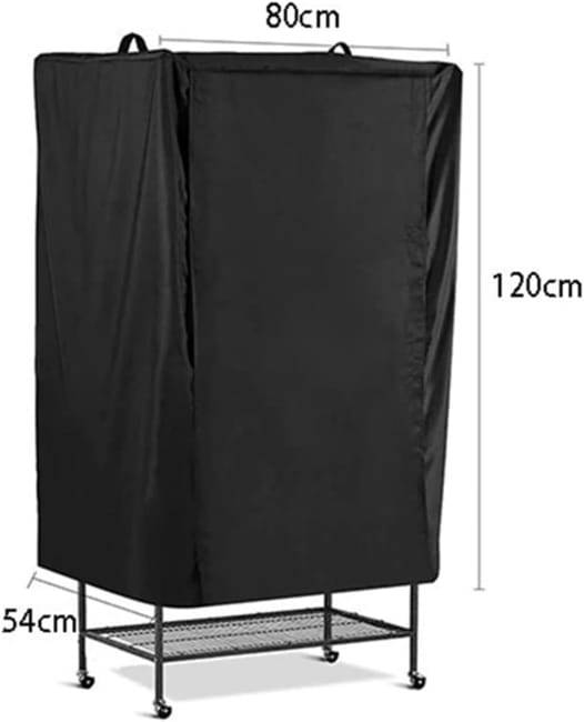 IntiMeg - Housse de protection anti-poussière pour cage à oiseaux, pare-soleil et housse imperméable, accessoires pour cage à oiseaux(80x54x120cm)-Lytech - Image 7