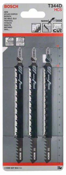 Bosch - Carte de 5 Lames Bois Construction BOSCH HCS Rectifiée T344D - 2608633A34 - Image 2