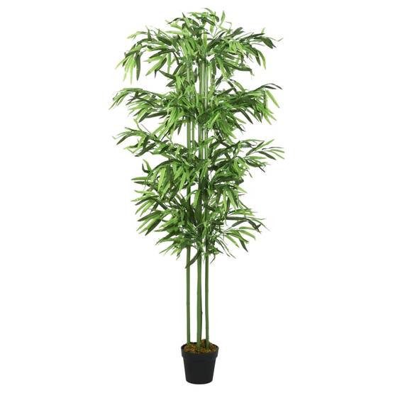 PANGIVO - Bambou artificiel bambou et textile vert 50 x 50 x 180 cm - PANGIVO - Image 1
