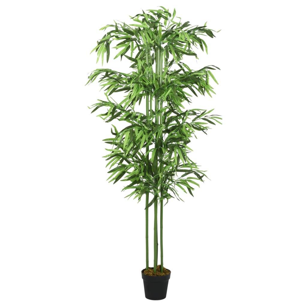 PANGIVO - Bambou artificiel bambou et textile vert 50 x 50 x 180 cm - PANGIVO - Image 1