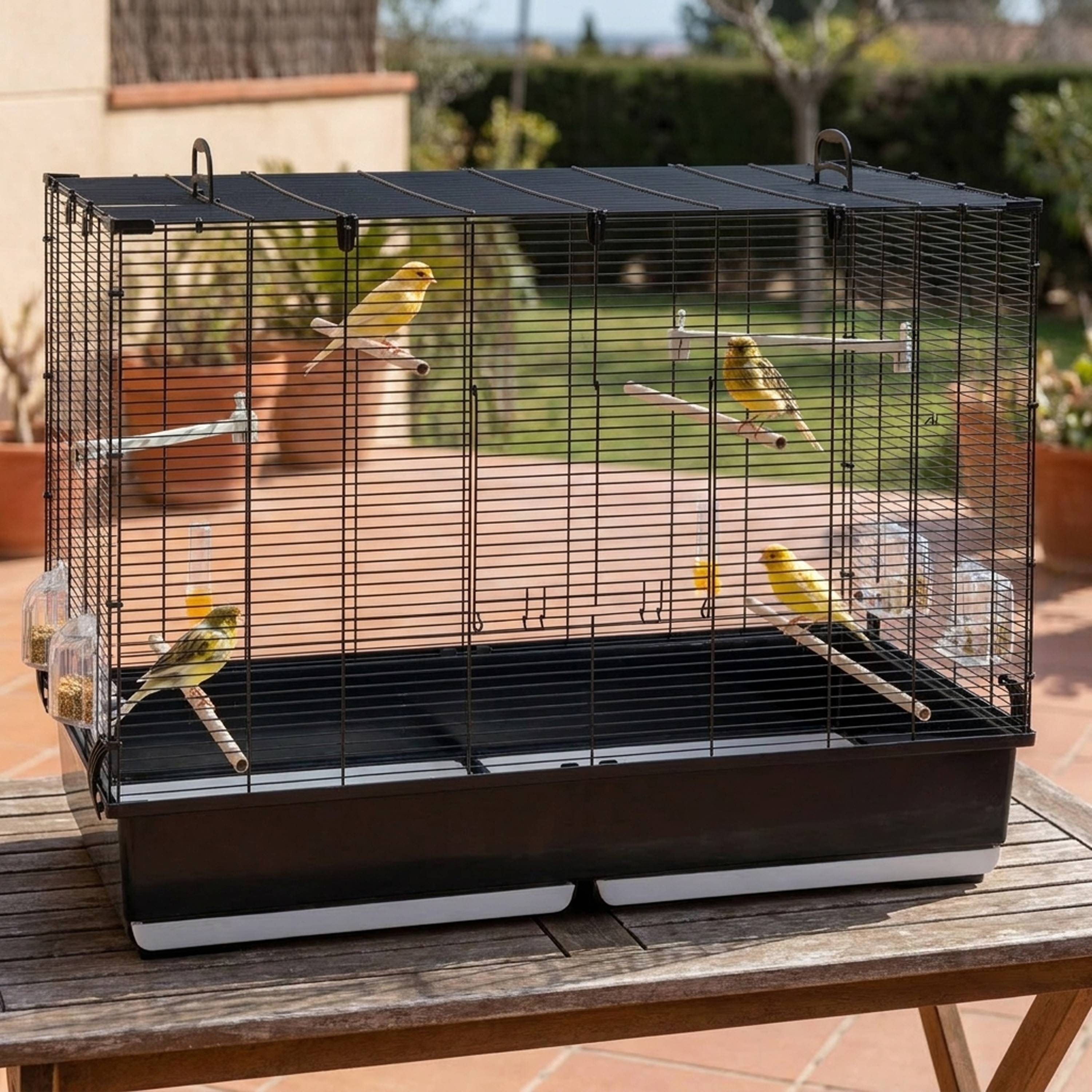 Ferplast - Ferplast Volière Cage à Oiseaux PIANO 7 Grande Cage pour Oiseaux, Canaris, Pinsons, Perruches Ondulées, Inséparables, en Métal, Accessoires inclus - Image 3