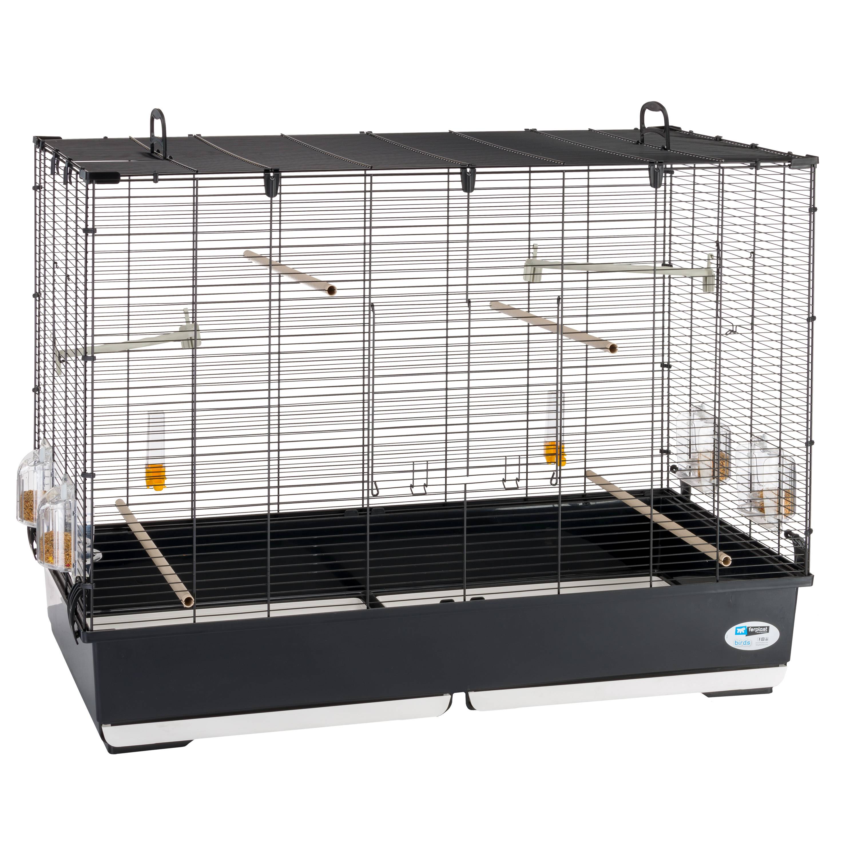 Ferplast - Ferplast Volière Cage à Oiseaux PIANO 7 Grande Cage pour Oiseaux, Canaris, Pinsons, Perruches Ondulées, Inséparables, en Métal, Accessoires inclus - Image 1