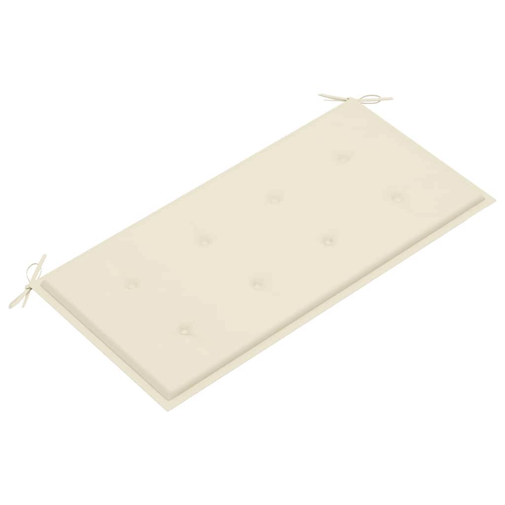 PANGIVO - Banc de jardin bois de teck crème 112 x 55 x 94 cm - PANGIVO - Image 5