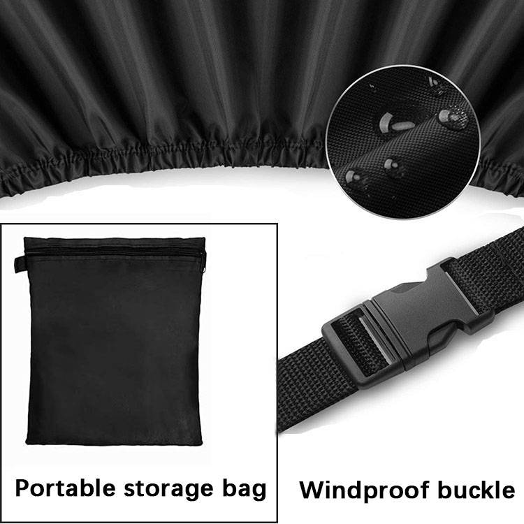 IntiMeg - Housse de protection monobloc pour tondeuse à gazon, housse de protection pour mobilier d'extérieur, imperméable et anti-poussière, 183 x 137 x 117 - Image 7