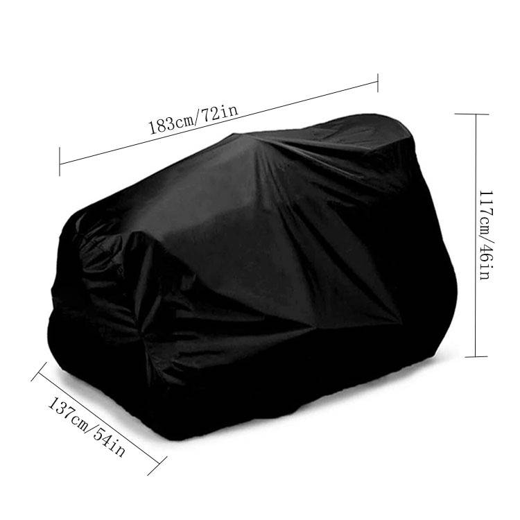 IntiMeg - Housse de protection monobloc pour tondeuse à gazon, housse de protection pour mobilier d'extérieur, imperméable et anti-poussière, 183 x 137 x 117 - Image 4