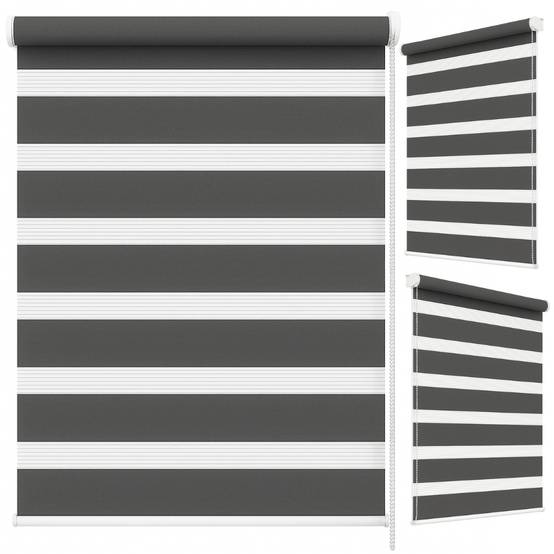 Sans Marque - Store enrouleur occultant 60 x 120 Gris - Image 1