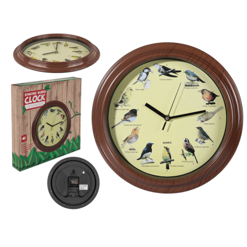Horloge chants d'oiseaux 32 cm MAGNETICLAND - Image 1