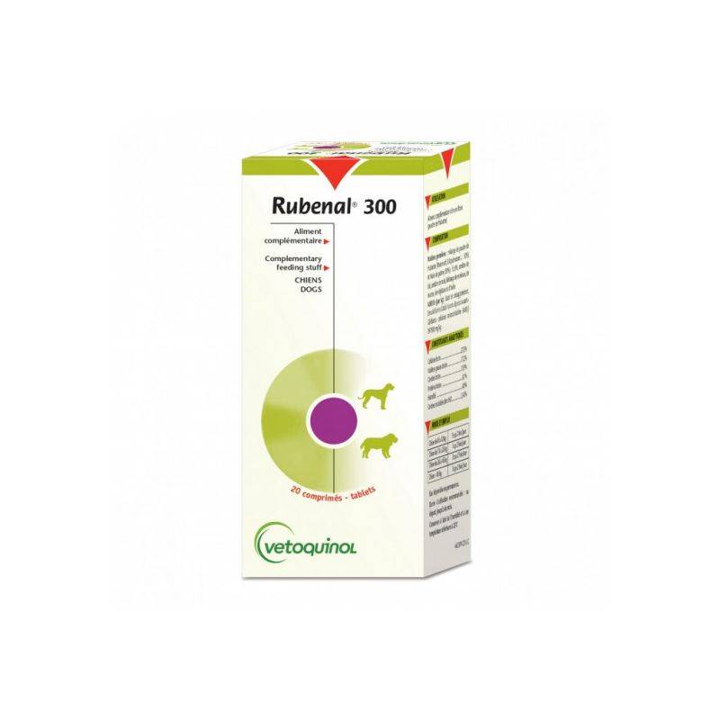 RUBENAL 300 MG - VETOQUINOL 20 comprimés
