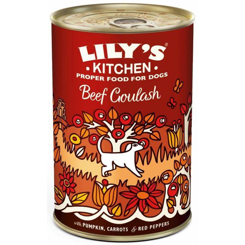 PATEE CHIEN GOULASH DE BOEUF - LILY'S KITCHEN 400 g