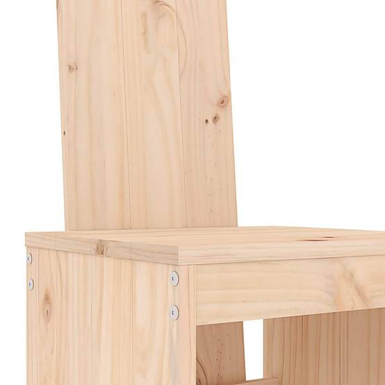 Tabourets de bar bois massif pin 40 x 42 x 120 cm (lot de 2) - PANGIVO - Image 7