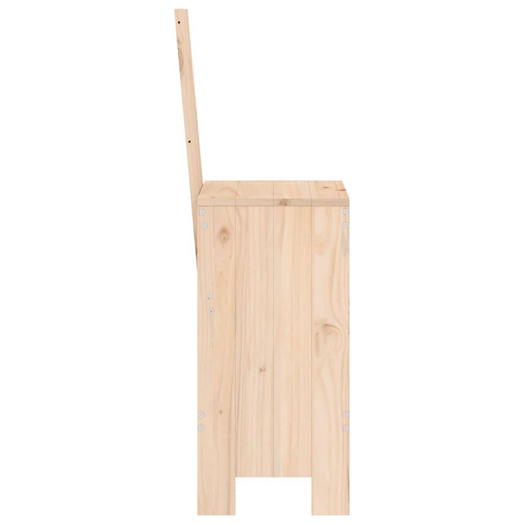 Tabourets de bar bois massif pin 40 x 42 x 120 cm (lot de 2) - PANGIVO - Image 5