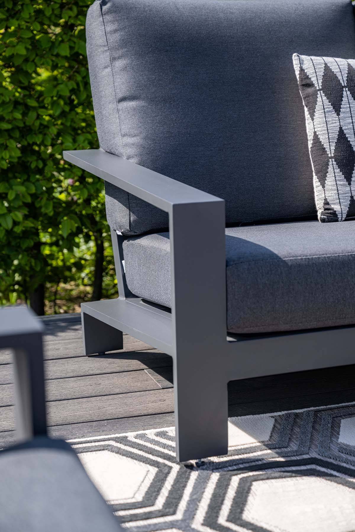 Garden Impressions - Salon de jardin Lincoln 4-pcs noir charbon/noir reflex - Garden Impressions - Image 7