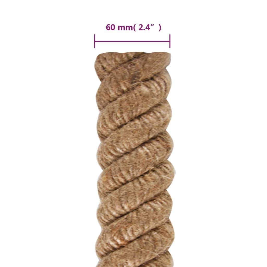 Corde de jute 10 m de long 60 mm d'épaisseur Maison Chic - Image 6