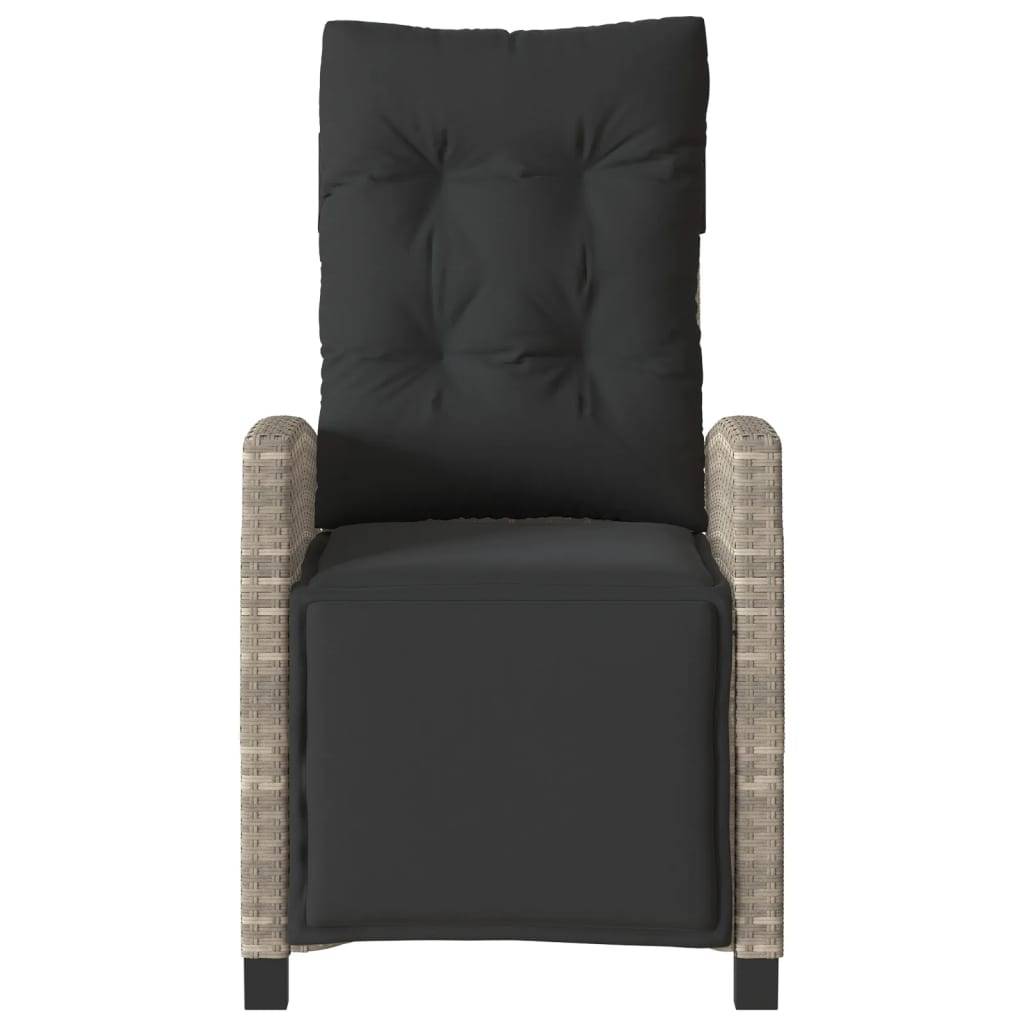 Chaise bois composite 1 places rotin gris  57 x 66 x 93 cm  - Prolenta premium  p390.4 - Image 4