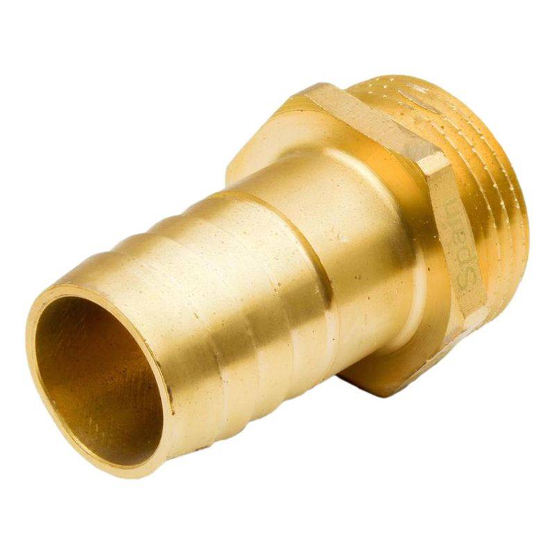 Raccord laiton cannelé embout mâle 26/34 (1'') - Cannelure Ø30mm - Image 1