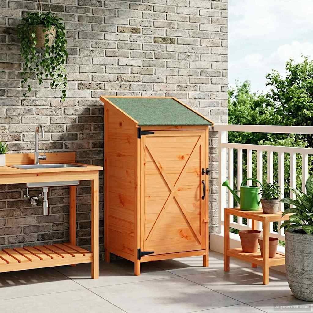 Vidaxl - Abri de jardin Marron 59,5 x 56 x 113,5 cm Bois de Sapin Massif vidaXL 42033471
