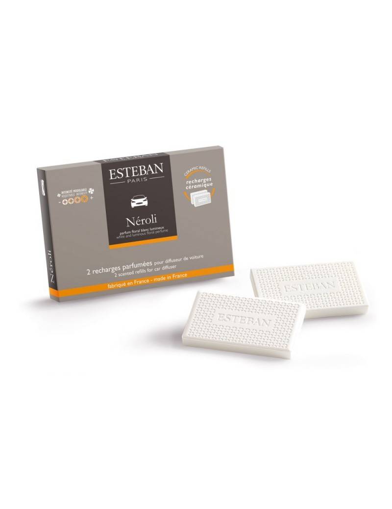 Esteban - Recharge pour diffuseur de Voiture & pochette Néroli