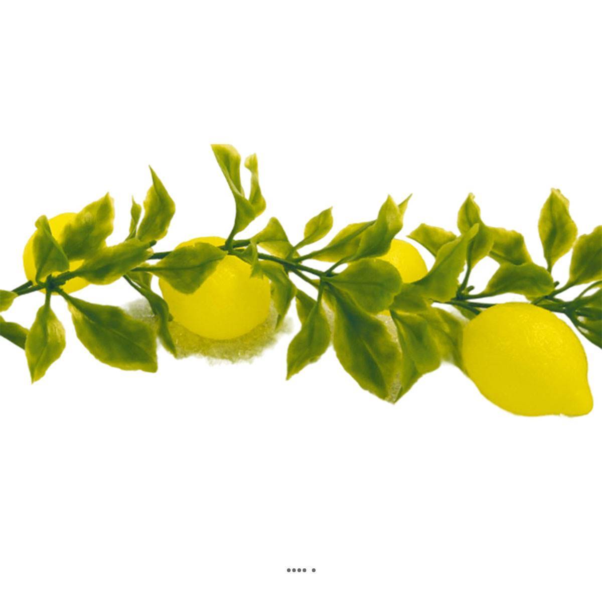 Artificielles - Guirlande de 20 citrons artificiels en Plastique soufflé L 2 m - Image 3