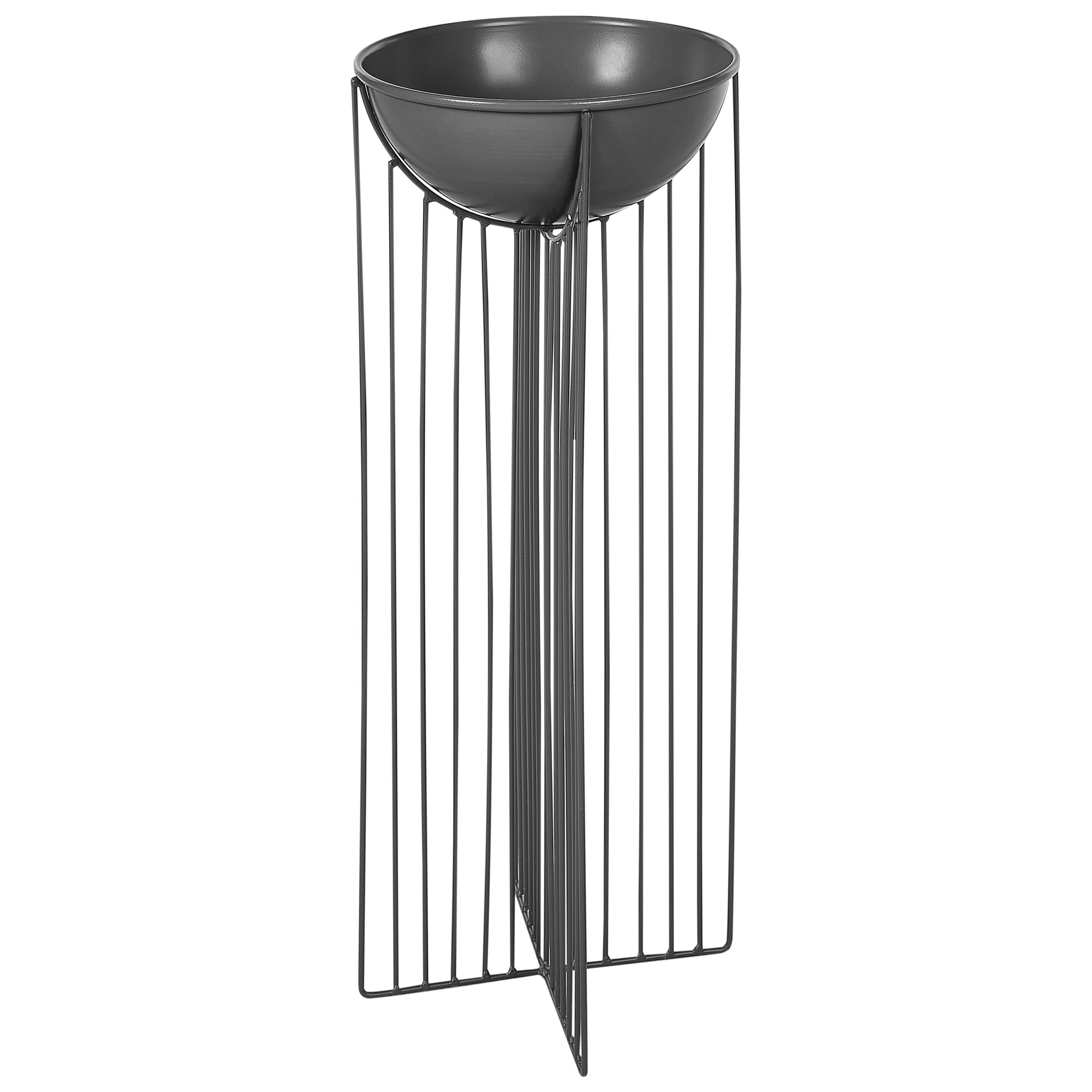 Cache-pot d'intérieur Métal Noir FICARIA - Beliani - Image 4
