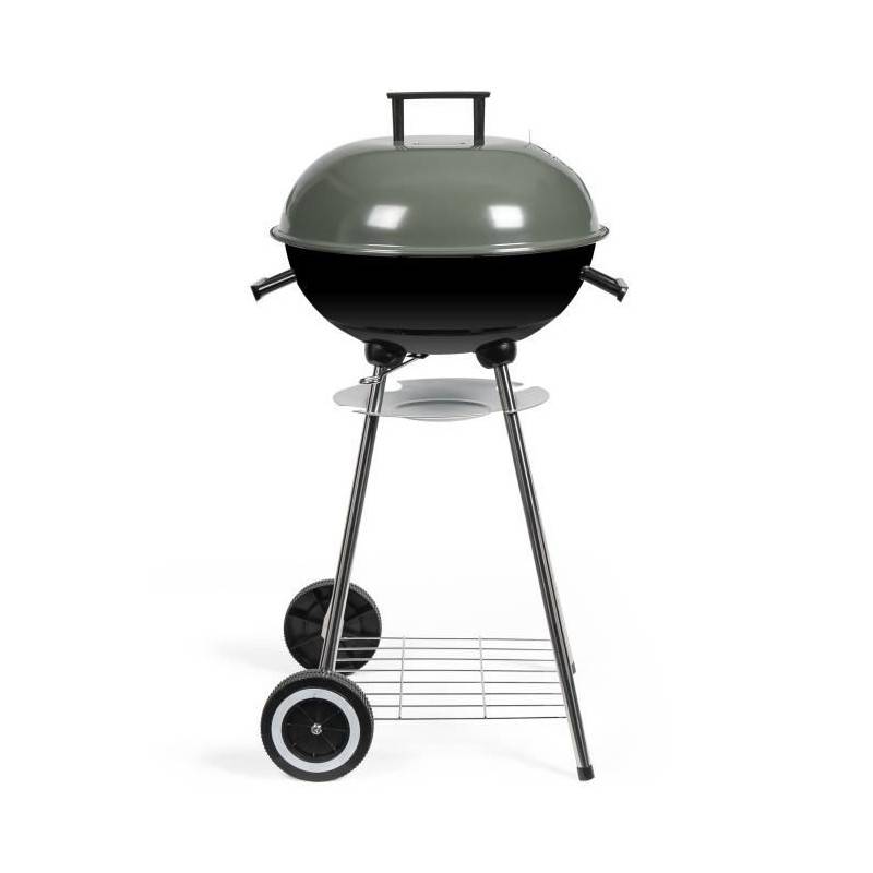 Livoo - Barbecue A Charbon - Livoo - Doc172k - ø41 Cm - Grille En Acier Chromé - Hauteur 69,5 Cm - Poignées - 2 Roues Crantées