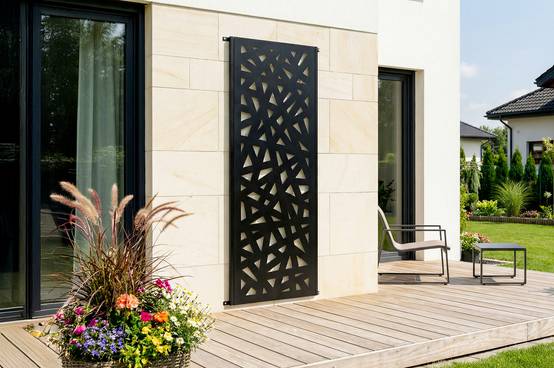 Casanoov Lot de 2 panneaux décoratifs RUIVO noir H.160 cm motif intégral - Image 7