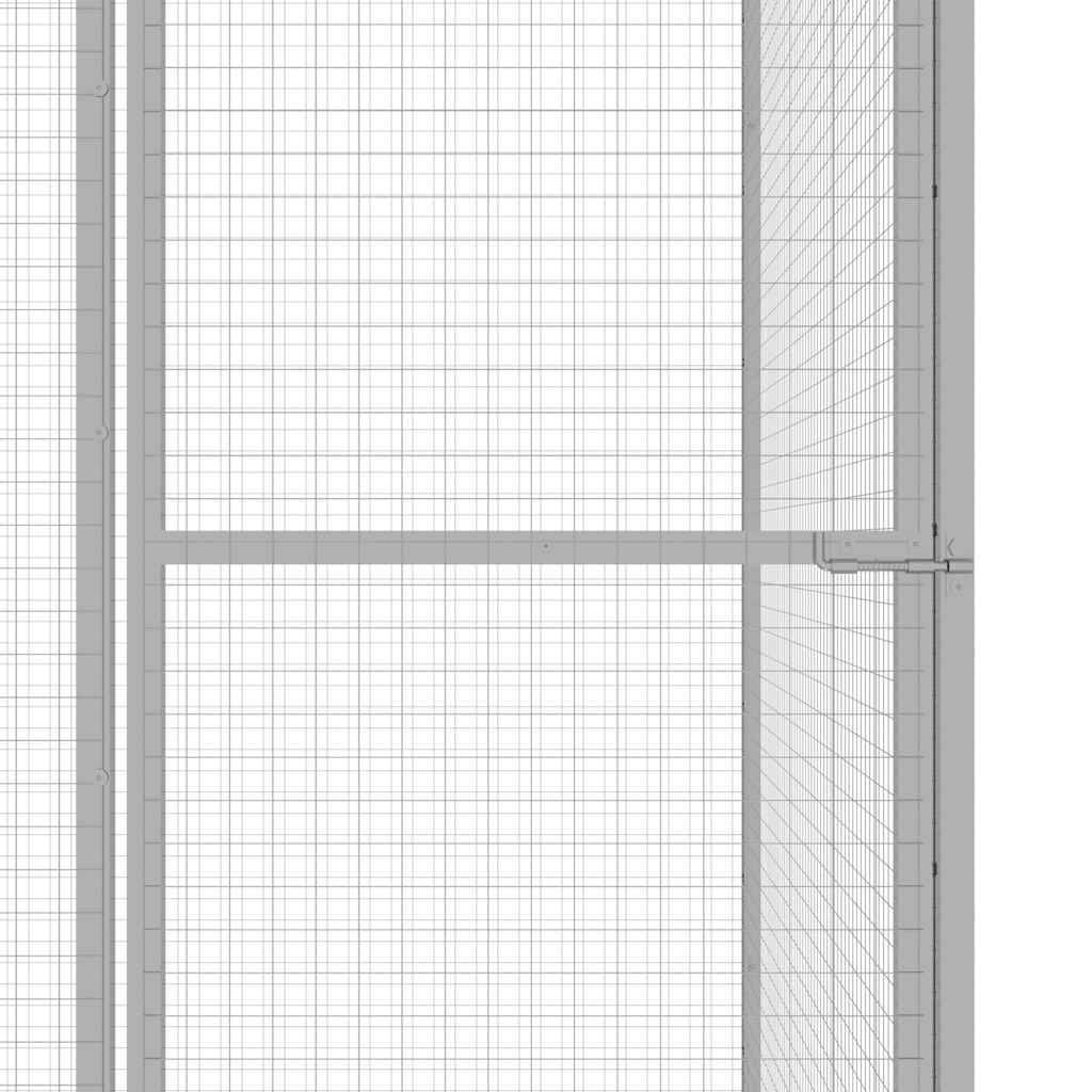 Vidaxl - Cage pour chat 6x1,5x1,5 m Acier galvanisé vidaXL 146359 - Image 5