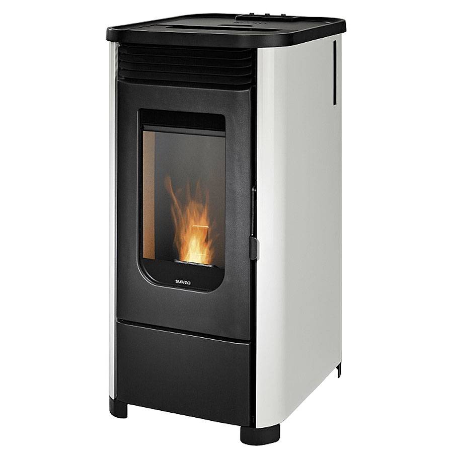 Supra - Poêle à granulés de bois 7kw blanc LENI 7 ACCESS CONTROL BLANC Supra - Image 1