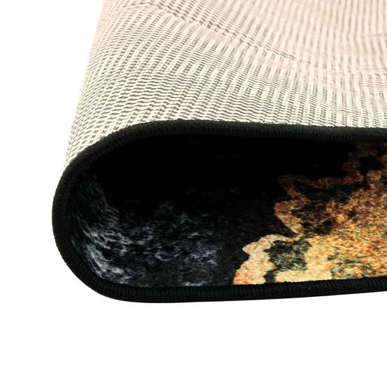 Tapis Rond Moderne Velours Lavable Antidérapant pour Chambre Ado ou Adulte Multicolore Ø 120 cm – ComfortXL Outdoor Living - Image 3