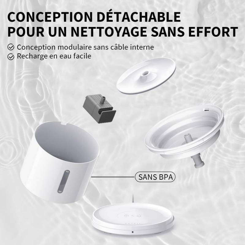 EVERSWEET Solo 2.0 fontaine a eau connectée pour animaux 2L Petkit - Image 5