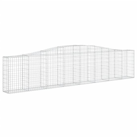 Vidaxl - Paniers à gabions arqués 15 pcs 400x30x80/100 cm Fer galvanisé vidaXL 3145822 - Image 4