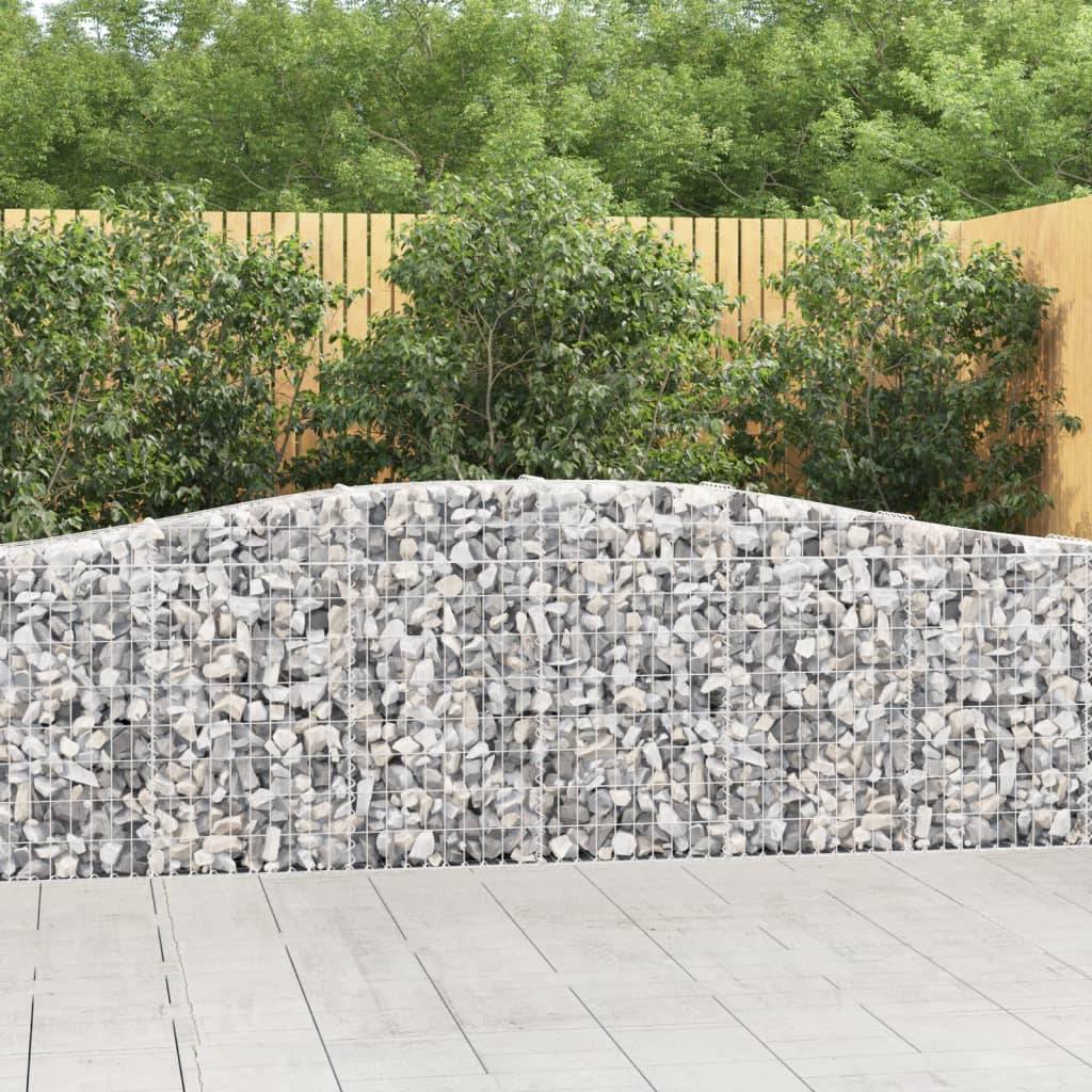 Vidaxl - Paniers à gabions arqués 15 pcs 400x30x80/100 cm Fer galvanisé vidaXL 3145822 - Image 1