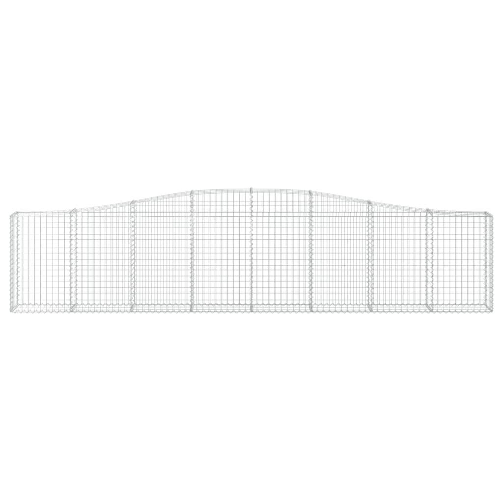 Vidaxl - Paniers à gabions arqués 15 pcs 400x30x80/100 cm Fer galvanisé vidaXL 3145822 - Image 5