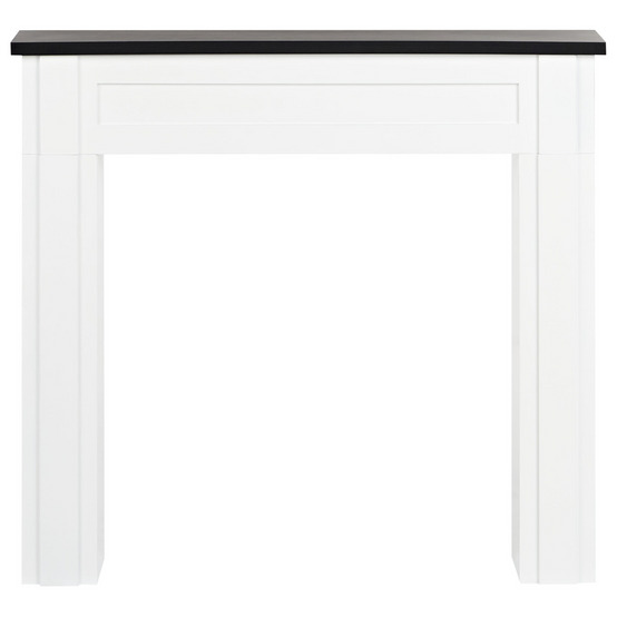 Habillage de cheminée MDF Blanc BAUDIN - Beliani - Image 1